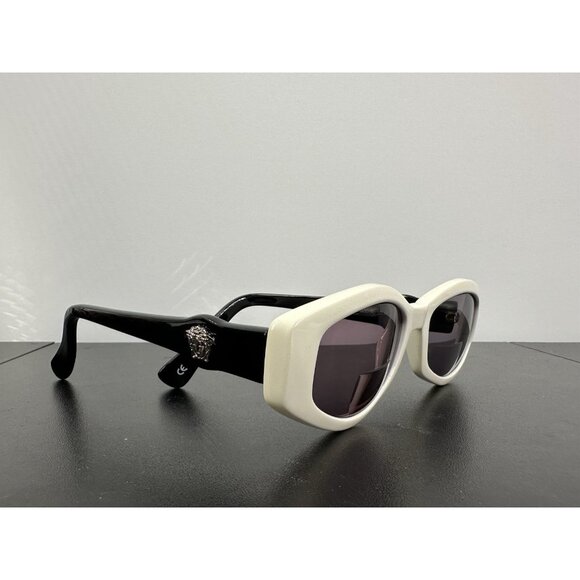 Vintage 90’s Gianni Versace Black & White Frames Mod.343 Col.447 Made Italy - Picture 13 of 15